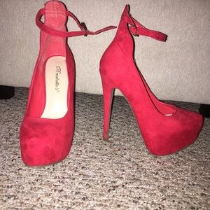 Red stiletto heels